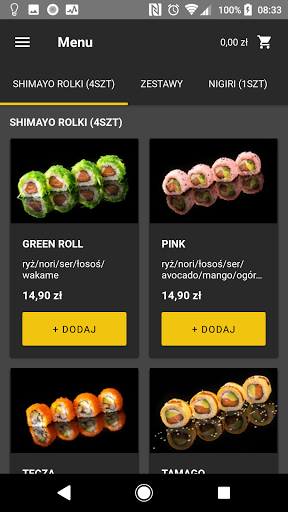 Shimayo Sushi Bar Screen 2
