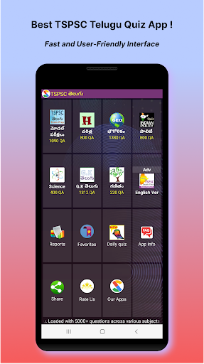 Android application TSPSC Telugu Exam Prep screenshort