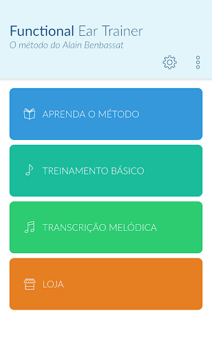 Visualização do aplicativo