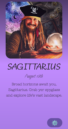 Android application Zodiac Jack: Free Horoscopes screenshort