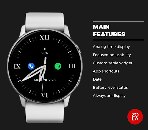 Classic Metallic Watch Face Screen 2