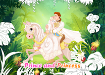 screenshot of Princess Color by Number Game