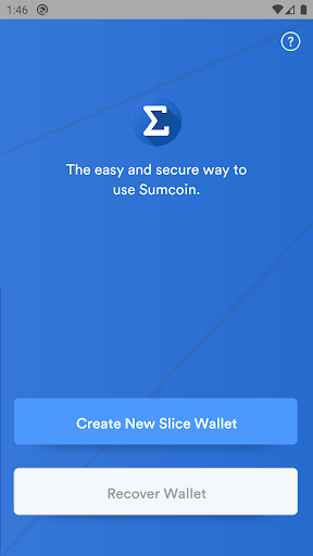 Android application Slice Wallet screenshort