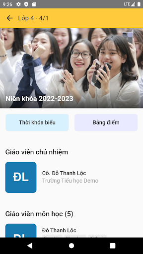 SureLRN - Phụ huynh học sinh Screen 2