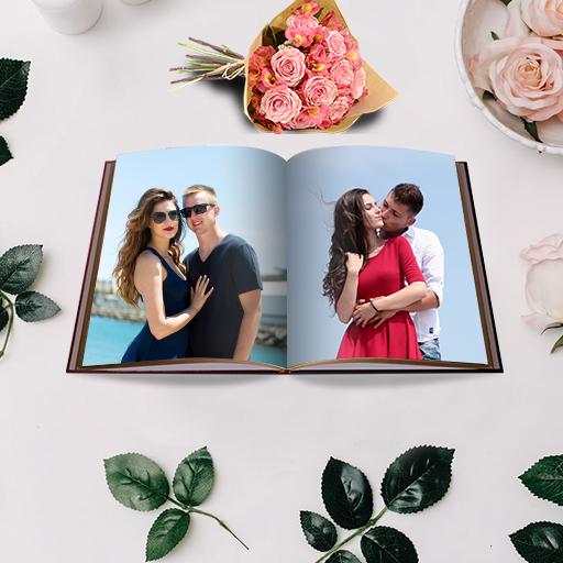 Love Couple Dual Photo Frame Logo