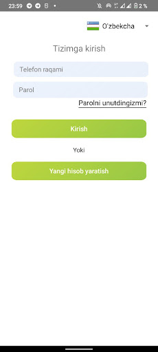 Android application TAXI 1416 Haydovchi screenshort