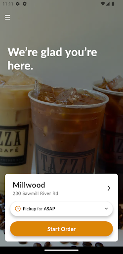Android application Tazza Cafe screenshort