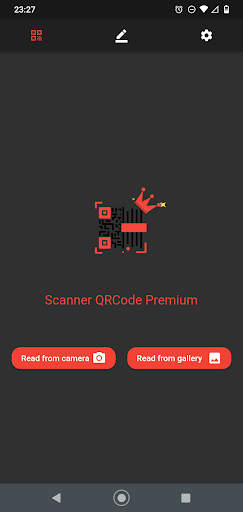 Android application Scanner QRCode Premium screenshort