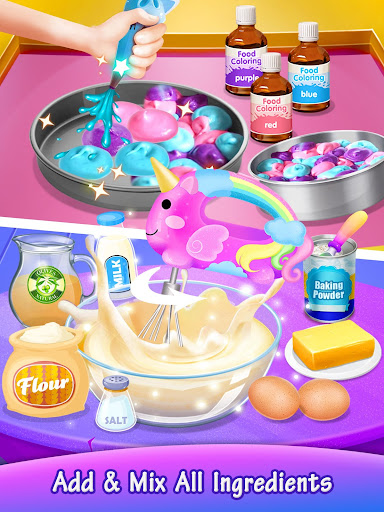 Android application Galaxy Unicorn Cake screenshort
