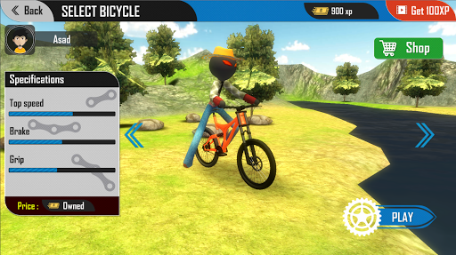 Stickman BMX Uphill Rider - Cycle Stunts 1.3 screenshots 15