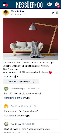 Android application Kessler + Co screenshort