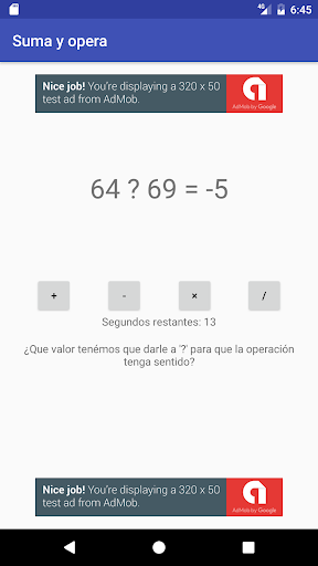 Android application Sum and operate screenshort