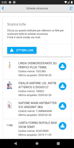 Android application Pieri Group screenshort