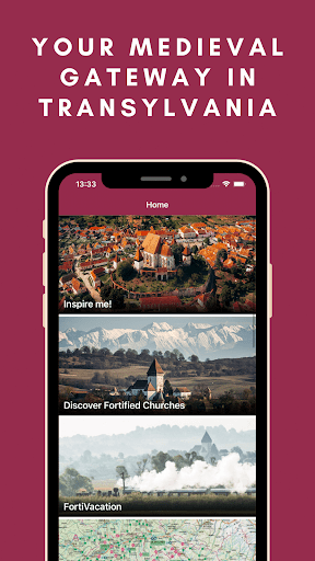 Android application Experience Fortified Churches screenshort