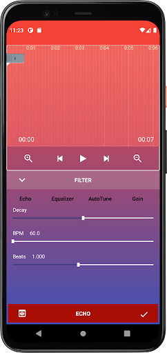 Android application Audio Recorder and Editor screenshort