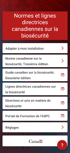 Aperçu de l'application
