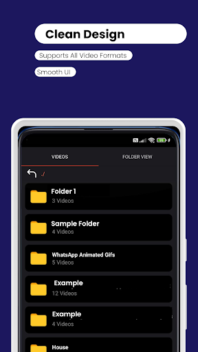 Android application V3 Video Player - All Formats screenshort