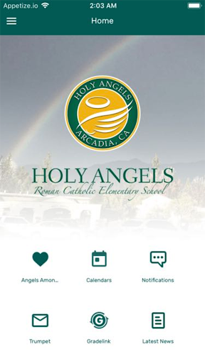 Android application Holy Angels School screenshort
