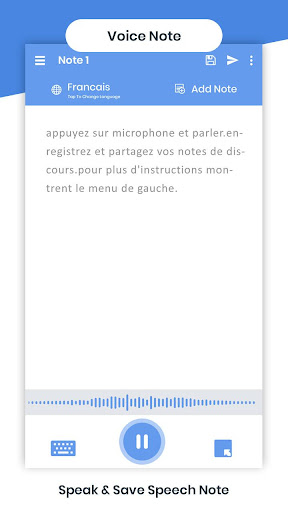 French Voicepad - Speech to Te