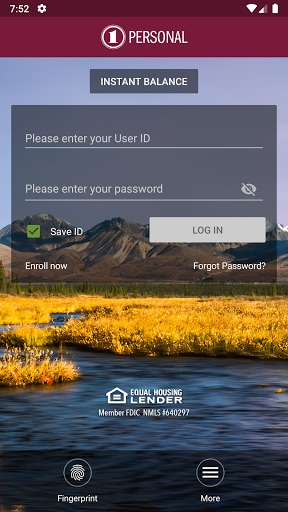 FNBA Mobile Banking Screen 2