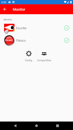 Android application JACC Automação e Segurança screenshort