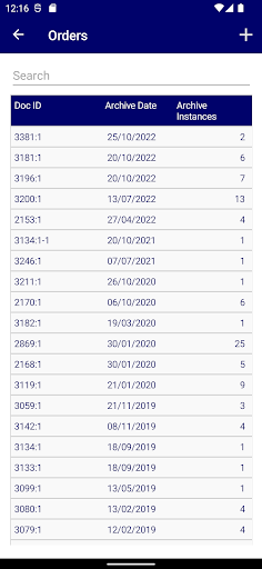MACE Mobile Archiving Screen 2
