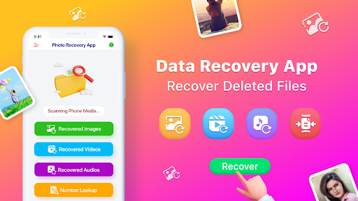 Android application Photo Recovery App, Deleted screenshort