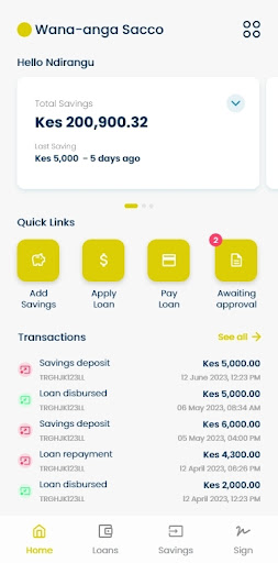 Wana-Anga Sacco Screen 3