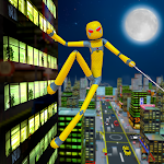 Cover Image of Tải xuống Stickman Spider Rope Hero: Superhero Game 2021  APK