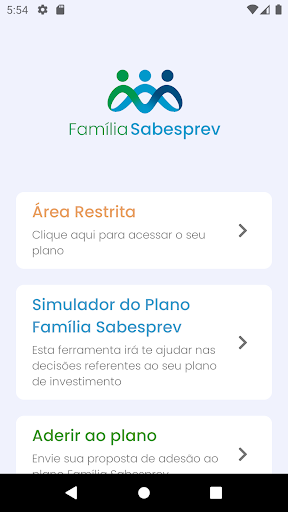Android application Família Sabesprev screenshort