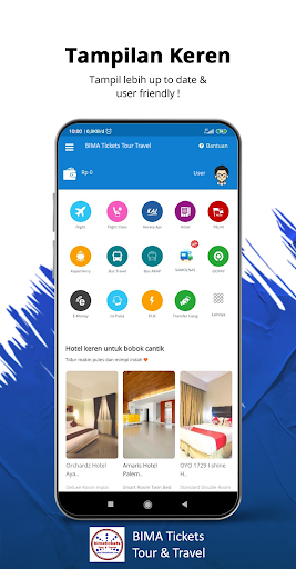 Android application BIMA Tickets Tour & Travel screenshort