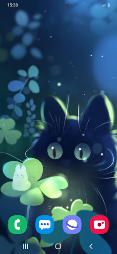 Android application Forest Kitten Live Wallpaper screenshort