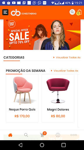 Android application Conecta Brás screenshort