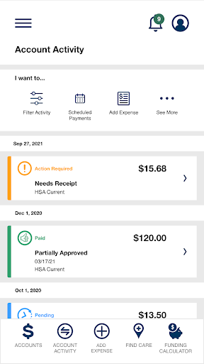 Android application My CDS Benefits screenshort