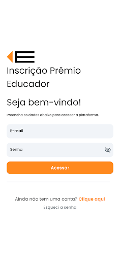Android application Prêmio Educador Transformador screenshort