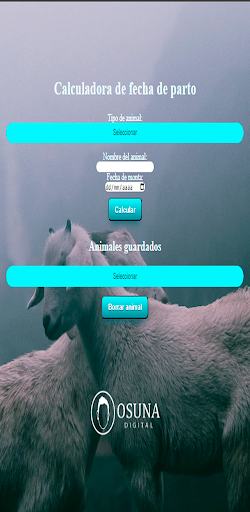 Android application Calculadora de fecha de parto screenshort