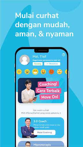 Android application Teman Curhat Well-being Center screenshort
