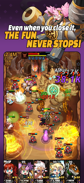 Loop Dungeon: Idle RPG 1.51.53081450 APK + Мод (Unlimited money) за Android