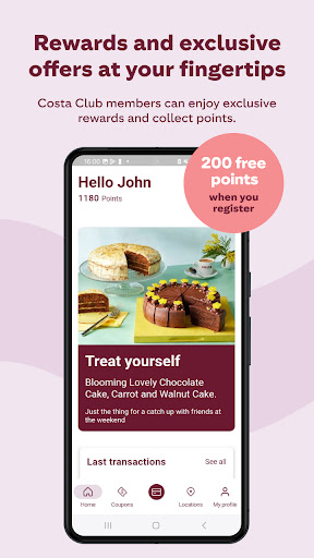 Costa Coffee Club Ireland Screenshot 1 - AppWisp.com
