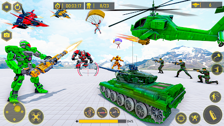 Army Bus Dragon Robot Car Game