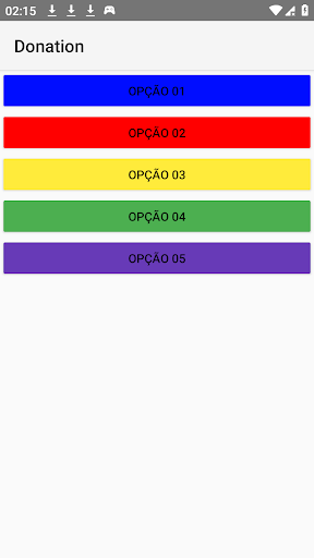 Android application Donation 02 screenshort