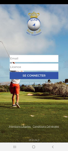 Android application RGAM Golfs Résa Abonnés screenshort