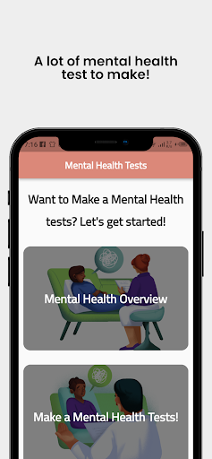 Android application Mental Health Test screenshort
