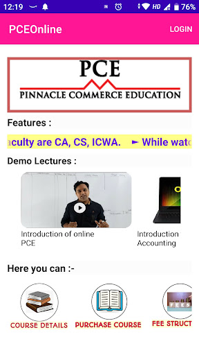 PCE-Online Screen 2