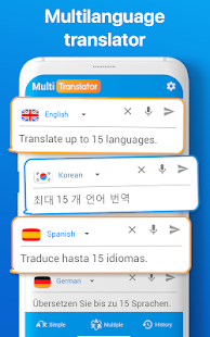 Tradutor multilíngue e captura de tela do documento de tradução