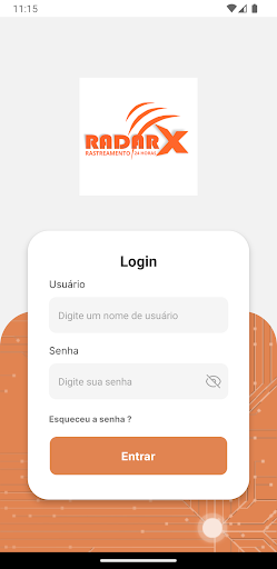 Android application RADARX screenshort