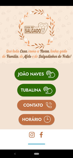 Android application Casa do Salgado screenshort
