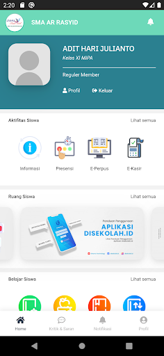 SMA AR RASYID Screen 3