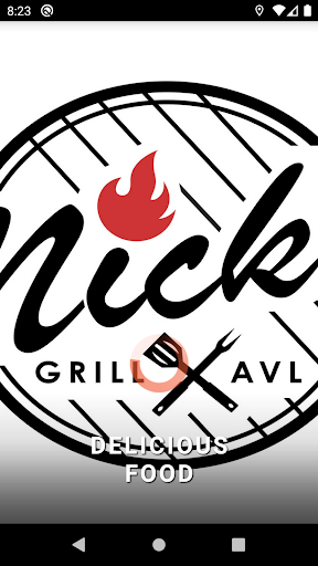 Android application Nick’s Grill Asheville screenshort