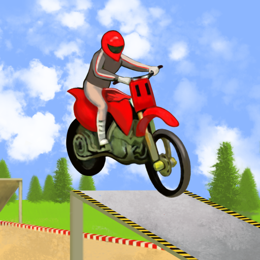 Racing on Bike Moto Stunt logo
